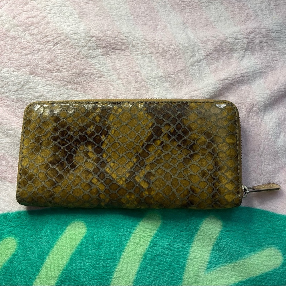 Michael Kors Python Long Zip Wallet - image 2